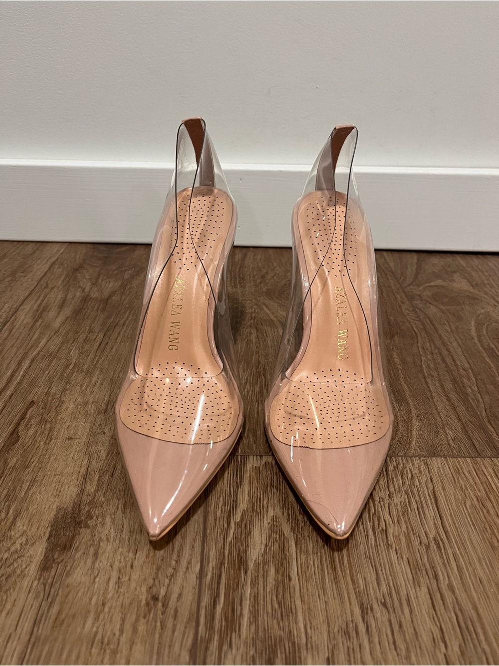 Azalea Wang nude/ transparent heels - Picture 4 of 12